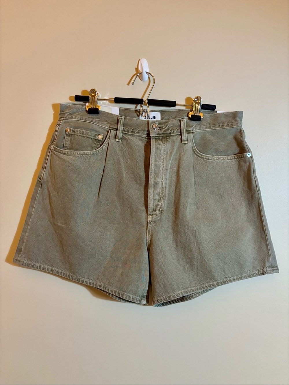 AGOLDE Natural Rhoda High-Rise Denim Shorts NWT 31 - Picture 4 of 11